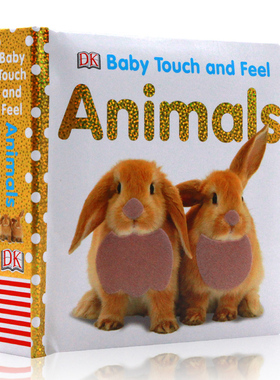 100元任选4 Baby Touch and Feel Animals 宝宝触摸书动物 婴幼儿启蒙英文原版纸板书 0-1-3岁认知英语绘本 babytouchandfeel