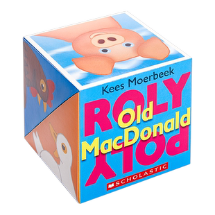 Roly Poly Pop up Box Books 学乐神奇翻转书 Old Macdonald 麦当劳农场 低幼韵律启蒙游戏书纸板书翻翻书 英文原版单词启蒙 0-3岁