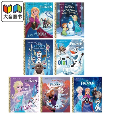 Frozen Little Golden Book 英文原版小金书 冰雪奇缘系列7册 Disney迪士尼卡通动画 安娜I Am Anna 奥拉夫Olaf  大音