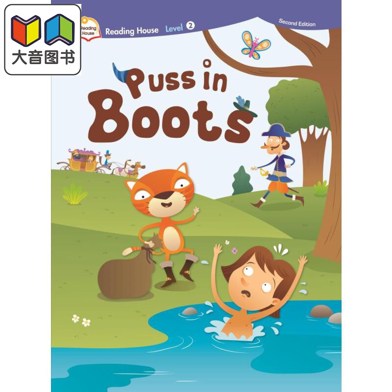阅读大本营第二版2：穿靴子的猫 音乐戏剧读本单书Reading House 2/e 2: Puss in Boots (Book Only) 分级读物 大音
