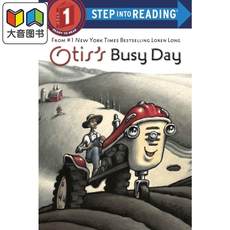 Step into Reading Step 1 Otis'S Busy Day 兰登阅读进阶1:奥蒂斯忙碌的一天 英文原版儿童绘本 分级阅读 Loren Long 大音