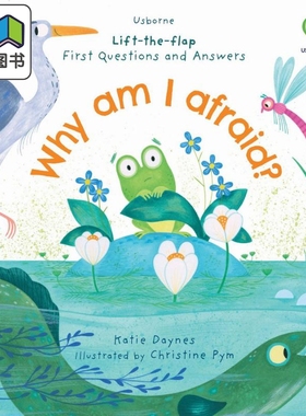 First Questions and Answers: Why am I afraid?尤斯伯恩翻翻学:为什么感到害怕 英文原版 纸板书 儿童情绪读物 大音