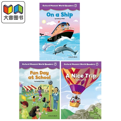 英文原版牛津自然拼读趣味绘本读物 Oxford Phonics World Readers Level 4级别3本 牛津儿童读物opw英语分级绘本 大音