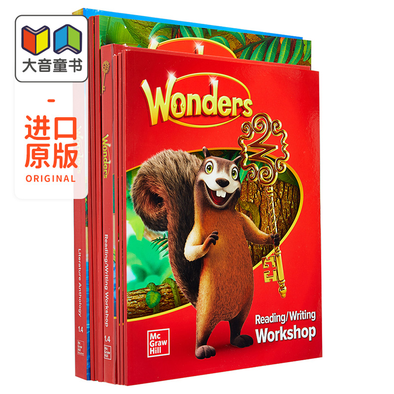 美国英语阅读教材 Wonders Literature Anthology Package 2017版阅读奇迹综合套装一年级英文原版麦格劳希尔大音