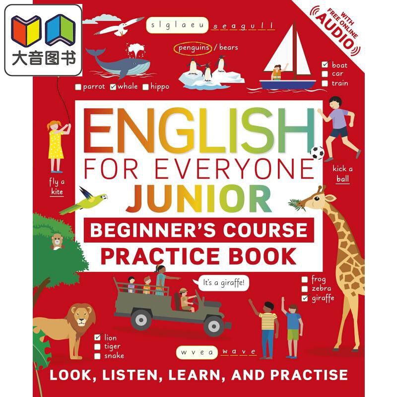 DK人人学英语 每日英语入门练习 English for Everyone Junior Beginner's Practice Book