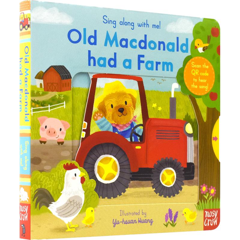 Sing Along With Me 跟我唱系列 Old Macdonald had a Farm 麦当劳叔叔的农场 纸板书 英文原版 英语韵律 0-3岁 Yu hsuan Hua