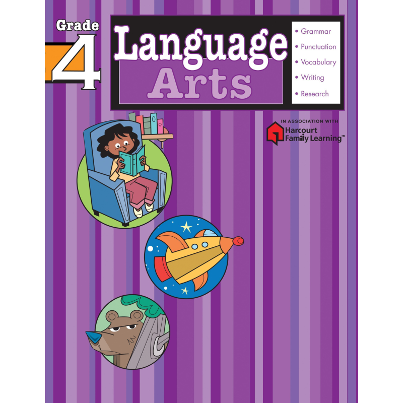 FLASHKID 语言艺术习题：4级 英文原版 Language Arts: Grade 4 教材教辅 小学4年级