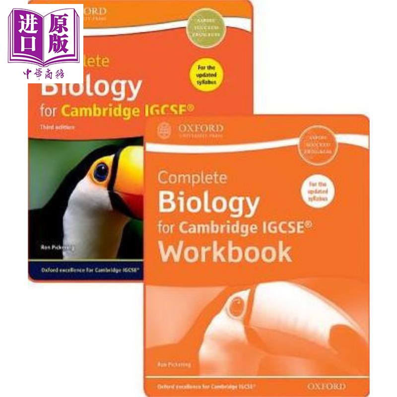 现货 Complete Biology for Cambridge IGCSE 英文原版 剑桥IGCSE完整生物学 学生手册和练习册 第三版大音