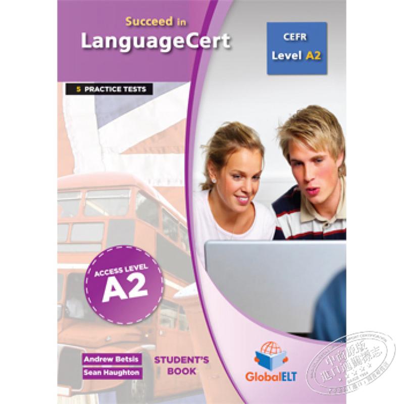 Succeed in LanguageCert CEFR A2 Practice Tests  剑桥朗思国际语言认证考试少儿A2自学备考教辅书套装 大音