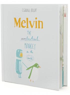 Claudia Boldt 精品绘本系列 马文幸运的猴子 Melvin The Luckiest Monkey in the World 英文原版少儿儿童幼儿全彩英语绘本