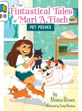 人鱼公主3 Fintastical Tales of Mari A. Fisch #3 英文原版 儿童章节书桥梁书 黑白插图故事 进口童书 6岁以上 大音