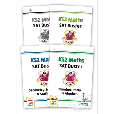 CGP KS2 Maths 数学 SAT考试 Buster Book 1 套装 - includes answers 英国进口原版书