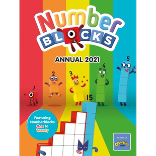 Numberblocks Annual 2021 数字积木字母积木动画年鉴2021 英文原版进口 儿童早教认知游戏书 启蒙图画书精品童书 大音