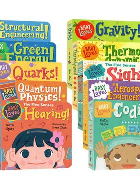 Baby Loves science 1-10册全系列 宝宝爱科学 纸板书 英文原版 低幼科普图画书 儿童启蒙入门亲子读物进口英语 Ruth Spiro 绘本