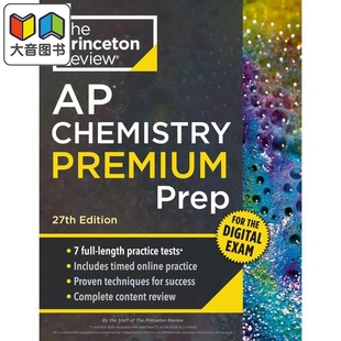 新版2026年普林斯顿AP大学考试备考化学高级备考指南 Princeton Review AP Chemistry Premium Prep 27th Edition 大音