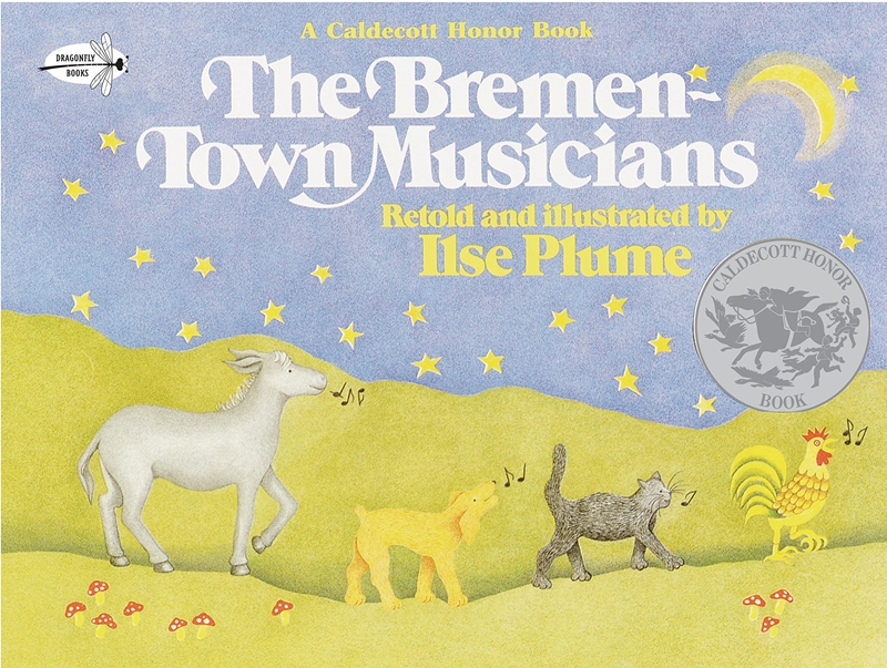 英文原版 凯迪克  音乐家 The Bremen-Town Musicians/ Ilse Plume