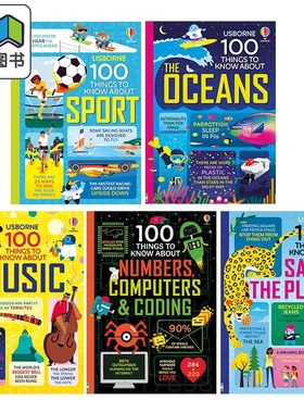 英文原版 100大发现系列科普读物合集 100 Things to Know About Music Sport Saving the Planet the Oceans Earth 大音