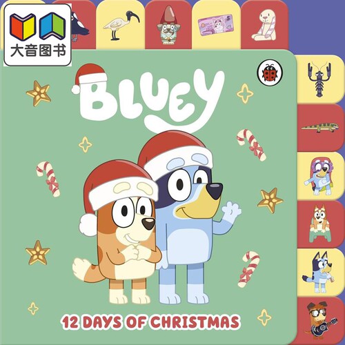 Bluey小蓝狗布鲁标签书