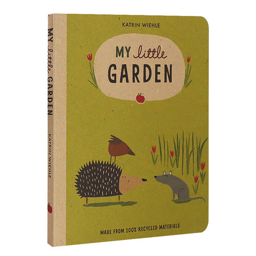 英文原版绘本 我的小花园My Little Garden 关于自然世界纸板书 展示动物的家 幼儿童科普知识书籍0-3-6岁