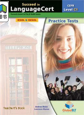 Succeed in LanguageCert - CEFR C1 - Practice Tests 朗思考试-CEFRC1-练习测试-带答案的套印版 英文原版进口 大音