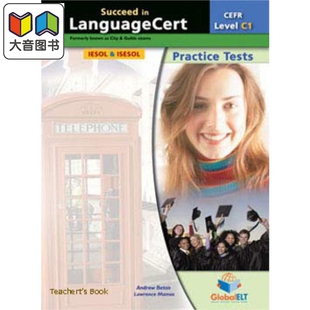 CEFR 带答案 英文原版 大音 Succeed CEFRC1 Practice 进口 Tests 练习测试 朗思考试 LanguageCert 套印版