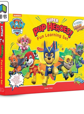 汪汪队学习小套装 Nickelodeon Paw Patrol Super Pup Heroes Off Duty! 英文原版 儿童卡通动画 进口亲子童书 大音