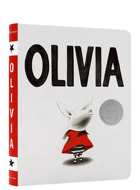 奥莉薇 Olivia 凯迪克 纸板书进口英文原版 吴敏兰绘本书单推荐 凯迪克银奖 培养创造力的思考 小屁孩大智慧 Ian Falconer 赠