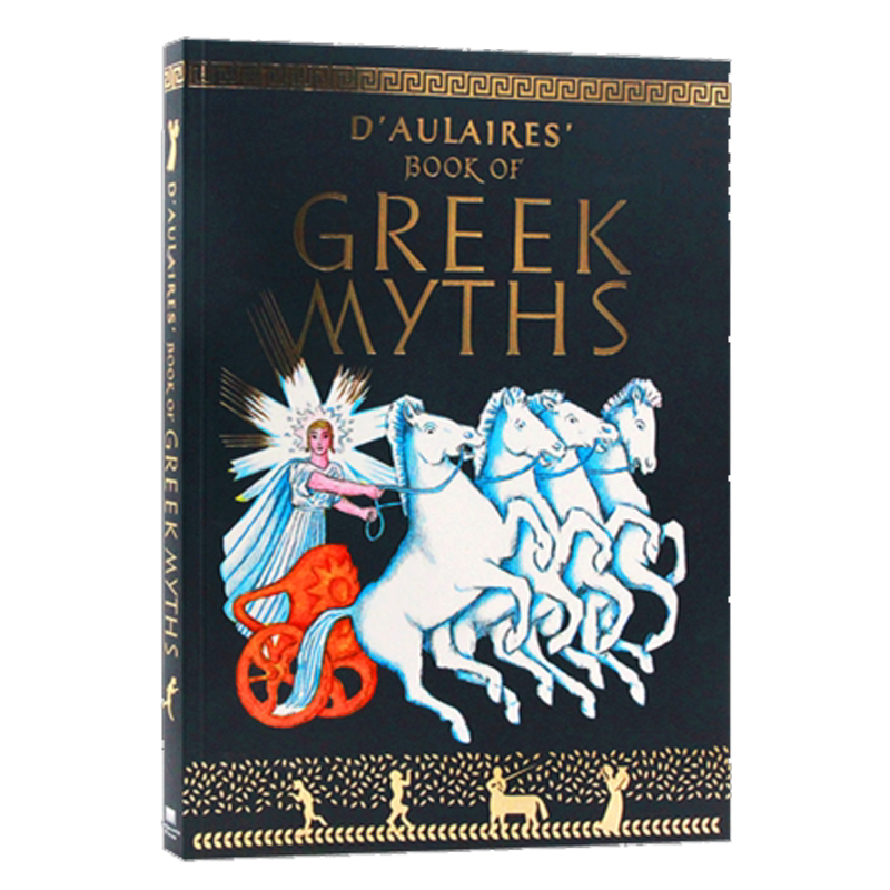 预售 英文原版绘本 英语童话故事书 多莱尔的希腊神话书 D'Aulaires Book of Greek Myths 外国儿童文学读物 平装彩绘大开本
