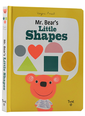 英文原版 小小形状书Mr. Bear's Little Shapes 精装纸板绘本 1-3岁低幼启蒙宝宝学习英语 激发想象力 Mr. Bear