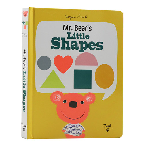 英文原版 小小形状书Mr. Bear's Little Shapes 精装纸板绘本 1-3岁低幼启蒙宝宝学习英语 激发想象力 Mr. Bear