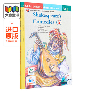 Reader 英语 英式 Comedies ELT Graded 莎士比亚喜剧 名著分级阅读读物 世界经典 附音频CD Global B1.2 英文原版 Shakespeare