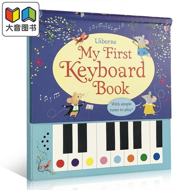 发声书 我的第一本琴键书 My First Keyboard Book 英文原版 进口童书 精装 儿童音乐启蒙玩具书 带键盘 附乐曲集 大音