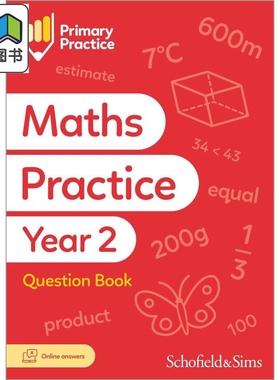 英国S&S教辅 Primary Practice Maths Book Year 2 (Available May 2023) 小学数学练习册二年级 附电子答案 大音