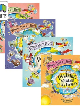 Where Does It Go 问问去哪里系列4册英文科学科普绘本图画书Fumes and Other Gases Wee Rain and Other Liquids 大音