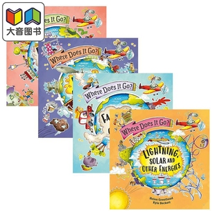 Where Does It Go 问问去哪里系列4册英文科学科普绘本图画书Fumes and Other Gases Wee Rain and Other Liquids 大音