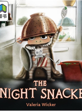 骑士零食店 Valeria Wicker The Knight Snacker 英文原版 儿童绘本 搞笑故事图画书 精装进口儿童读物3-6岁 大音