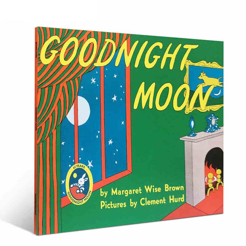 美国进口 英文原版 goodnight moon 月亮晚安 Top100本 绘本 廖彩杏推荐书单儿童英语经典启蒙绘本宝宝睡前故事  大音