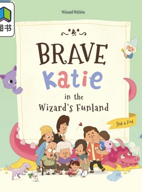 勇敢凯蒂 在魔法的乐园 Brave Katie in the Wizards Funland 英文原版进口 儿童活动与玩具书 精装 童书3-9岁 大音
