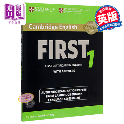 Cambridge B2 FCE First 1 Authentic Examination Papers Students Book Pack  真题集学生书 含答案 音频 英文原版 2015