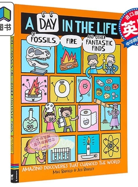 地球上的爆笑事实 Mike Barfield A Day in the Life of Fossils Fire and Other Fantastic Finds 英文原版 科普 大音