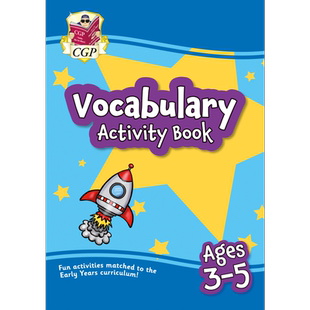 英国原版CGP Activity Book 活动手册英文原版 3-5岁 Vocabulary ABC learning English Phonics Maths Counting 英语词汇自然拼读