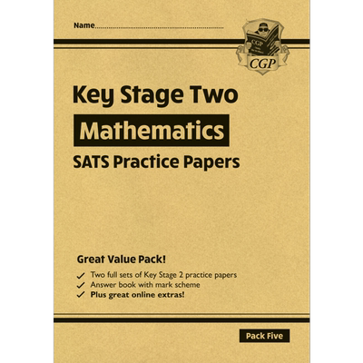 新KS2 Maths SATS实践论文套装5 New KS2 Maths SATS Practice Papers Pack 5 with free Online Extras英文原版 大音