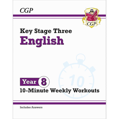New KS3 Year 8 English 10-Minute Weekly Workouts KS3 8年级英语10分钟周周练 英文原版进口 中学教辅参考书 大音