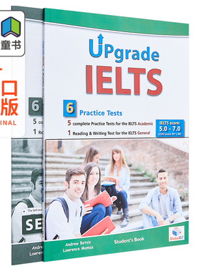 Upgrade IELTS 5 Academic & 1 General  Practice Tests Self-Study Edition 升级版雅思5+1自学套装 12岁以上