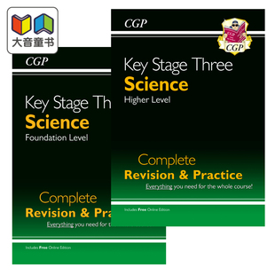 Targeted 13岁 Study Guide 科学生物化学物理Science Workbook初中练习测试多组合含答案学习指南 英国CGP原版 KS3