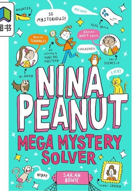 大冒险家妮娜2 Nina Peanut Mega Mystery Solver Book 2 英文原版 儿童漫画图画小说 幽默全彩画面 进口学乐童书 大音