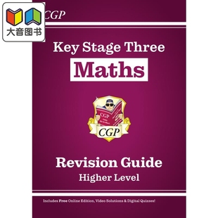 参考书 Maths CGP教辅 英文 Guide Study 高阶KS3 Higher 大音 KS3 英国原版 中学教辅 数学学习指南