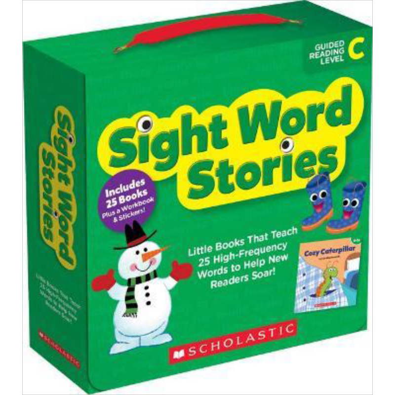 学乐关键词阅读包C级 Sight Word Stories Level C (With Storyplus) 英文原版 儿童自然拼读学习套装 适合初学者 大音