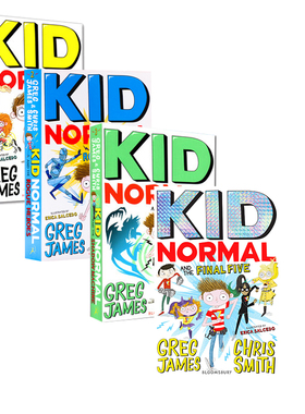 预售 麻瓜小子4册 Kid Normal 独立阅读入门 系列章节书 插图 故事书 冒险 7~12岁 英文原版