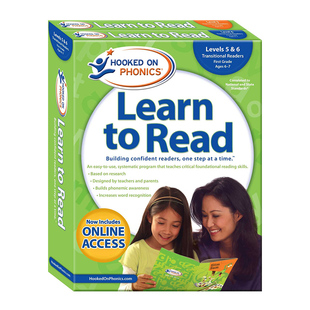 1st Phonics 大音 5&6带DVD光盘 Levels 迷上自然拼读学与读第1级全集L5&6新版 Read Grade Hooked Learn Complete